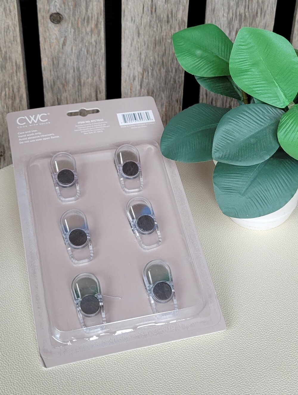 CWC Bow Bag Clips — Pink, Blue & Green (6-Pack) - Picture 2 of 4